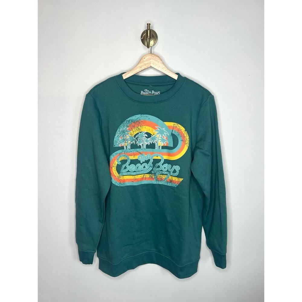 The Beach Boys Teal Green Crewneck Pullover